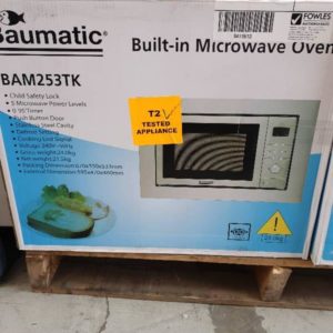 BAUMATIC BAM253TK CONVECTION MICROWAVE WITH GRILL & TRIM KIT WITH 3 MONTH WARRANTY