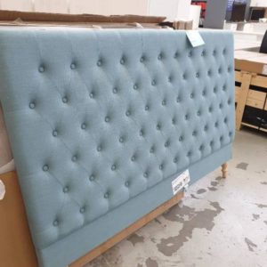 CHARLOTTE CHESTERFIELD TEAL BED HEAD KING SIZE MODEL 1008-50
