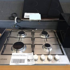 VENINI 60CM GAS COOKTOP WITH SIDE CONTROLS VGF60 WITH 3 MONTH WARRANTY