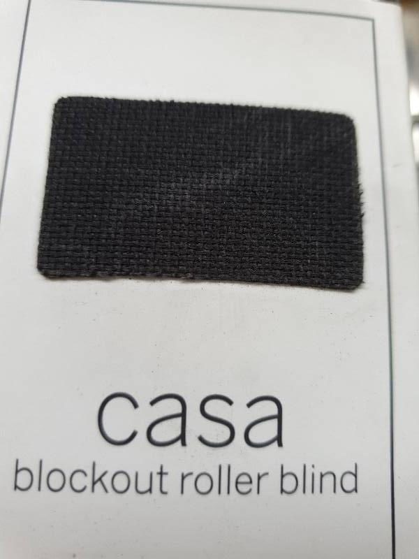 CASA BLOCK OUT ROLLER BLIND 150CMX210CM - CHARCOAL
