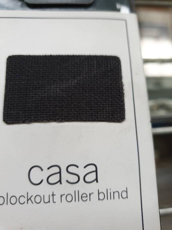 CASA BLOCK OUT ROLLER BLIND 210CMX210CM - CHARCOAL