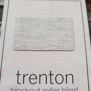 TRENTON BLOCK OUT ROLLER BLIND 150CMX210CM - SNOW