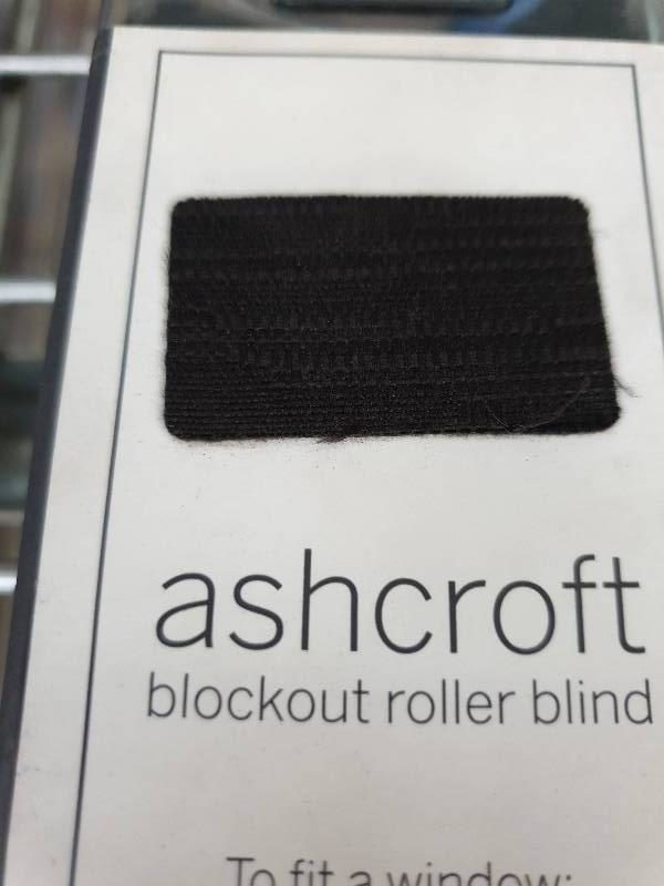ASHCROFT BLOCK OUT ROLLER BLIND 150CMX210CM - BLACK