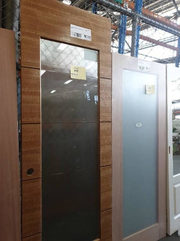 2340X820 OBSCURE GLAZED FEATURE GLASS DOOR