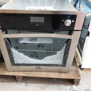 BELLING BIPRO60MFSES 60CM ELECTRIC OVEN WITH 3 MONTH WARRANTY **BROKEN GLASS SOLD AS IS**