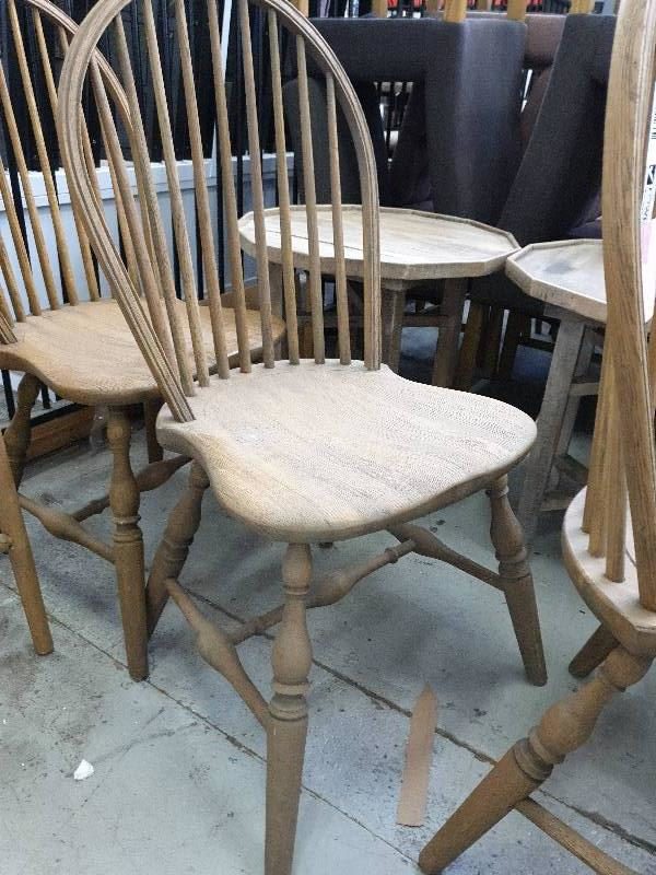 EX DISPLAY HOME FURNITURE - LOT OF 3 TIMBER DINING CHAIR SOLD AS IS