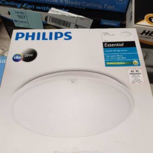 PHILIPS LED OYSTER CEILING LIGHT FITTING 20W 2700K WARM WHITE