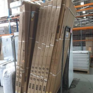 PALLET OF ASSORTED SHOWER SCREEN PANELS SOLD AS IS