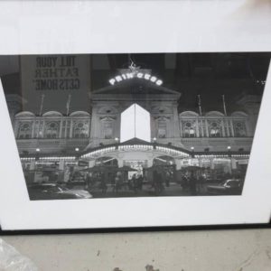 EX DISPLAY HOME FURNITURE - BLACK & WHITE PRINCESS THEATRE PRINT SOLD AS IS