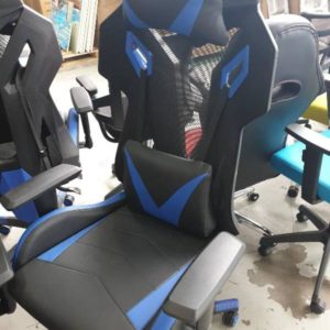 NEW PROFESSIONAL GAMING CHAIR - BLACK & BLUE