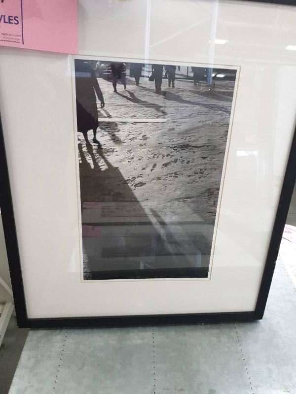 EX DISPLAY HOME FURNITURE - BLACK & WHITE SHADOW PRINT SOLD AS IS