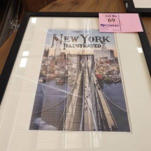 EX DISPLAY HOME FURNITURE - NEW YORK PRINT SOLD AS IS