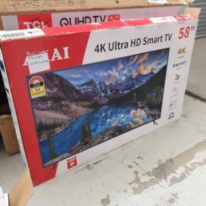 RETAIL RETURNS - PHILIPS 58 UHD SMART TV WITH 30 DAY WARRANTY 2019 MODEL"