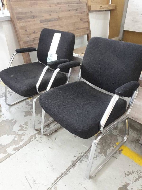 SECOND HAND FURNITURE - 2 X OFFICE CHAIR SOLD AS IS