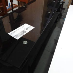 SECOND HAND FURNITURE - BLACK GLOSS TV UNIT SOLD AS IS
