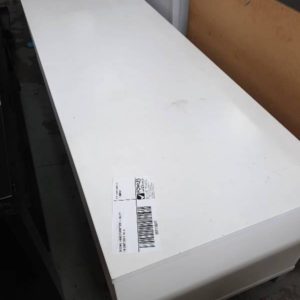 SECOND HAND FURNITURE - WHITE TV UNIT SOLD AS IS