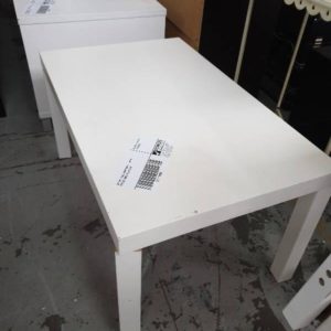 SECOND HAND FURNITURE - WHITE COFFEE TABLE SOLD AS IS