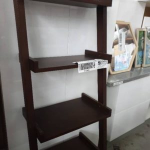 SECOND HAND FURNITURE - TIMBER LADDER BOOKSHELF SOLD AS IS