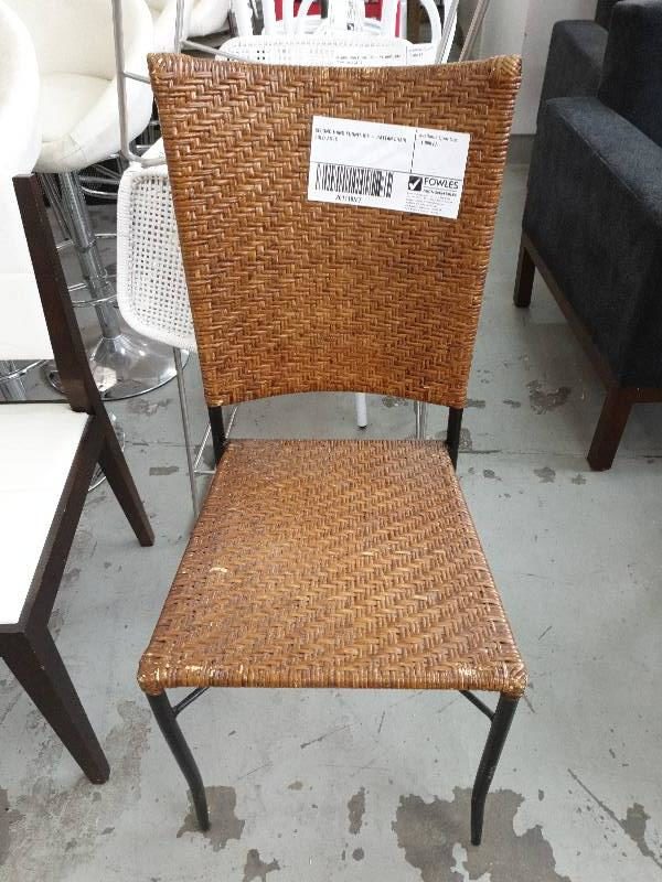 SECOND HAND FURNITURE - RATTAN CHAIR SOLD AS IS