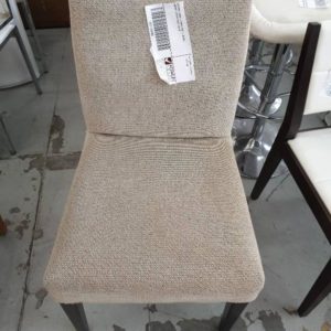 SECOND HAND FURNITURE - BEIGE DINING CHAIR SOLD AS IS