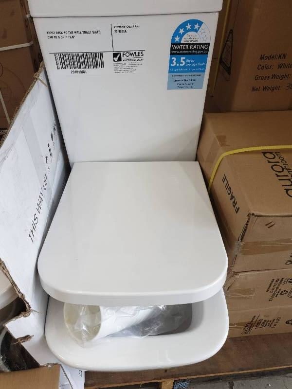 KN212 BACK TO THE WALL TOILET SUITE CAN BE S OR P TRAP