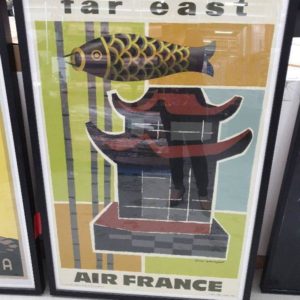 EX DISPLAY HOME FURNITURE - FAR EAST AIR FRANCE PRINT SOLD AS IS