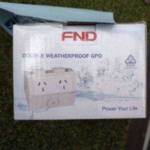 OMEGA WEATHERPROOF DOULBE GPO POWER POINT 10 AMP