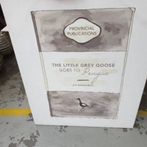 EX DISPLAY HOME FURNITURE - LITTLE GREY GOOSE PRINT SOLD AS IS
