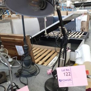 EX DISPLAY HOME FURNITURE - SMALL BLACK DESK LAMP SOLD AS IS