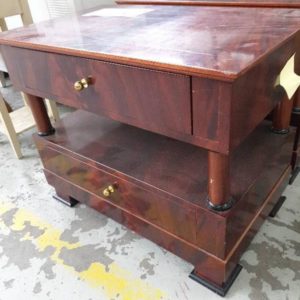 SECOND HAND FURNITURE - PAIR OF BEDSIDE TABLES SOLD AS IS