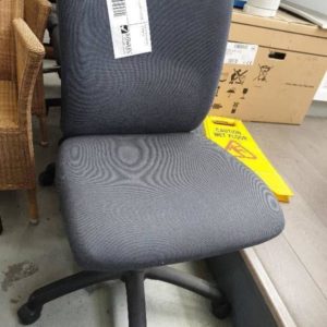 SECOND HAND FURNITURE - 3 X GREY OFFICE CHAIR SOLD AS IS