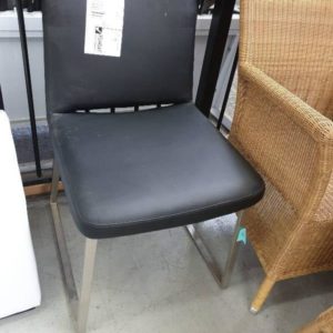 SECOND HAND FURNITURE - BLACK CHAIR SOLD AS IS