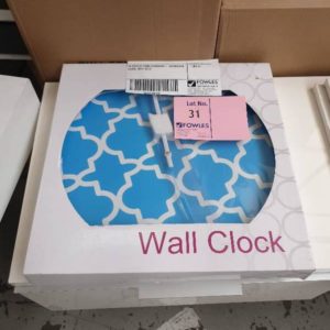 EX DISPLAY HOME FURNITURE - DECORATIVE CLOCK SOLD AS IS