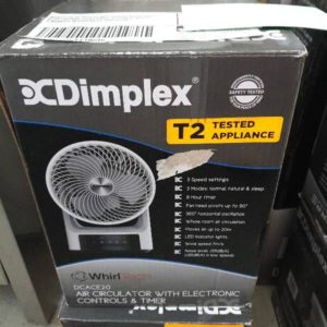 DIMPLEX DCACE20 AIR CIRCULATOR WITH ELECTRONIC CONTROLS & TIMER WITH 3 MONTH WARRANTY RRP$149
