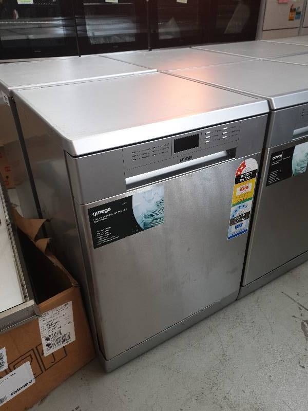 OMEGA REFURBISHED ODW702XB 600MM S/STEEL DISHWASHER WITH 12 PLACE SETTINGS 6 PROGRAMS FULLY TESTED WITH 3 MONTH WARRANTY ORP $799
