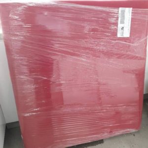 EX FURNITURE HIRE - RED SINGLE BED HEAD SOLD AS IS