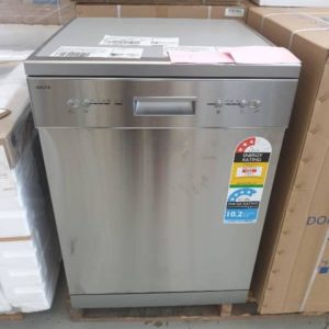 NEW EURO PR60DW4S 600MM S/STEEL DISHWASHER 12 PLACE SETTINGS 4 WASH PROGRAMS DELAY START OPTION 2 LEVEL HEIGHT ADJUSTABLE TOP BASKET EXTRA DRYING OPTION 3 STAR ENERGY 4.5 STAR WELS WATER RATING WITH 2