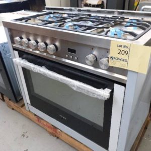 VENINI DUAL FUEL 90CM ELECTRIC OVEN VU90EG WITH 5 BURNER GAS COOKTOP WITH 3 MONTH WARRANTY