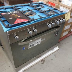 EX DISPLAY EURO EP90DMSX 90CM ITALIAN DUAL FUEL OVEN RRP$1899 WITH 5 GAS BURNER COOKTOP & ELECTRIC MULTIFUNCTION OVEN WITH 3 MONTH WARRANTY