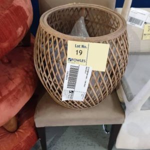 EX FURNITURE HIRE - CANE BASKET SOLD AS IS