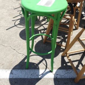 EX FURNITURE HIRE - GREEN BAR STOOL SOLD AS IS