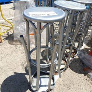 EX FURNITURE HIRE - S/STEEL BAR STOOL SOLD AS IS