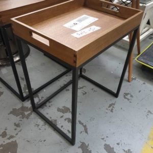 EX FURNITURE HIRE - TRAY TABLE SOLD AS IS