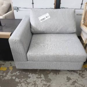 EX FURNITURE HIRE - CORNER ARM CHAIR SOLD AS IS