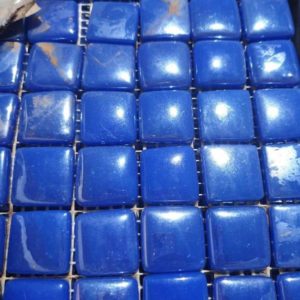 CERAMIC BLUE GLASS TILES FOR SWIMMING POOL 300 X 300 X5MM 48 BOXES