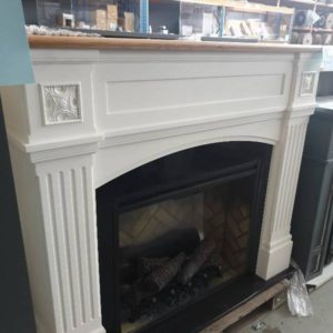 DIMPLEX WDS20-AU WINDELSHAM 2KW REVILLUSION ELECTRIC FIRE PLACE WHITE WITH TIMBER MANTLE RRP$2799 WITH 3 MONTH WARRANTY