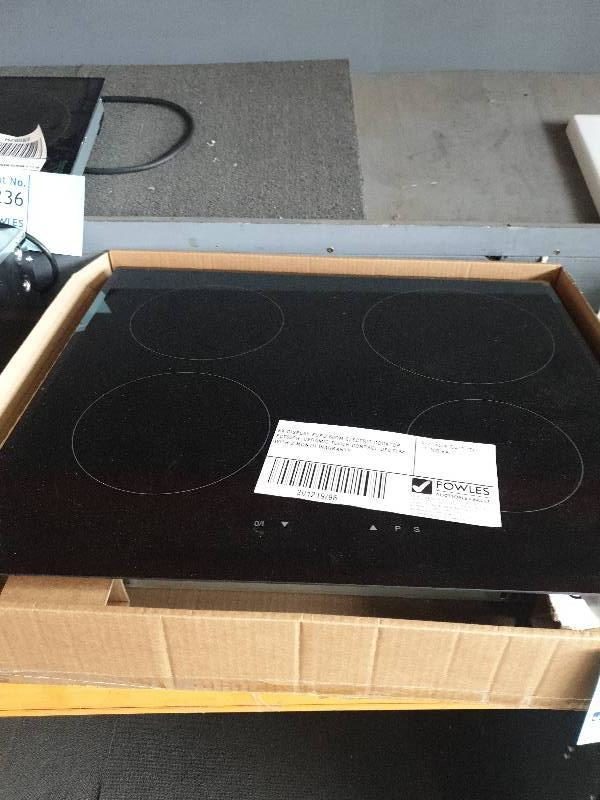 EX DISPLAY EURO 60CM ELECTRIC COOKTOP ECT60CR CERAMIC TOUCH CONTROL DEO7764 WITH 3 MONTH WARRANTY