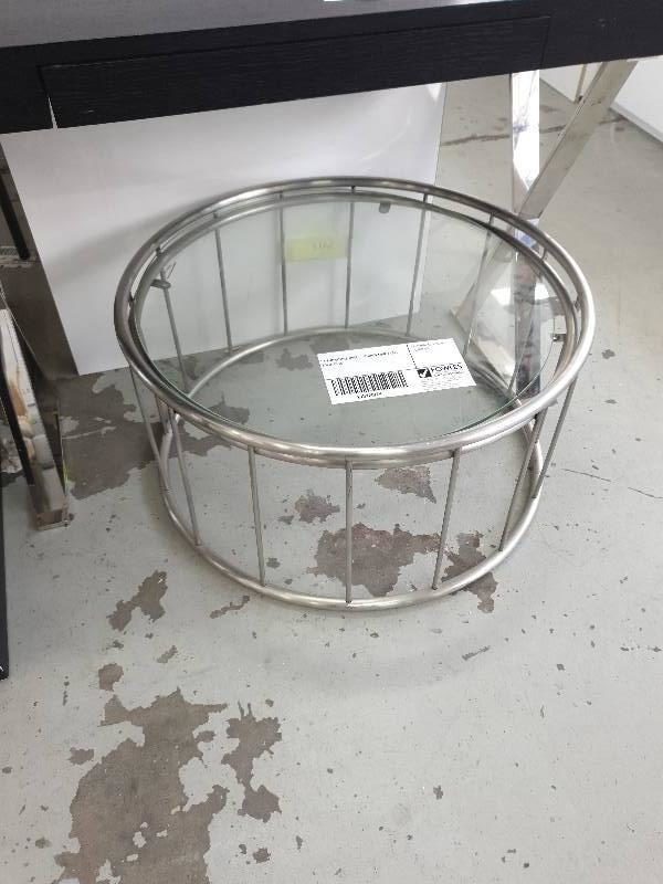 EX FURNITURE HIRE - ROUND LOW TABLE SOLD AS IS