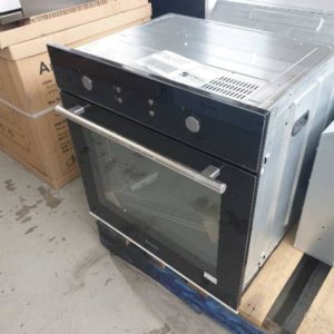 BAUMATIC BLACK ELECTRIC OVEN BO7C WITH 7 COOKING FUNCTIONS WITH 3 MONTH WARRANTY SOLD AS IS
