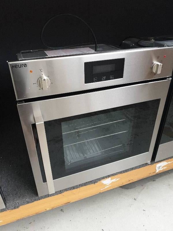 EX DISPLAY EURO ESM60SOTSX 60CM ELECTRIC OVEN WITH SIDE OPENING DOOR WITH 7 COOKING FUNCTIONS WITH 3 MONTH WARRANTY